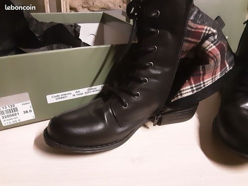 Bottines femme cuir fourrées