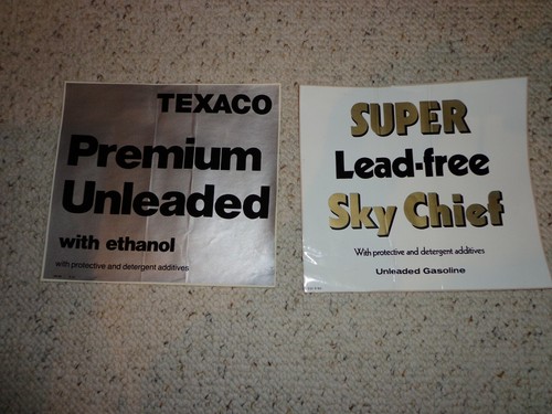 Vintage texaco decals all - vintage, 2