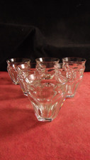 Service de 6 gobelets en cristal de Baccarat modèle Talleyrand Harcourt