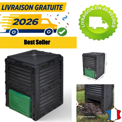 Composteur jardin 300 l - 300,