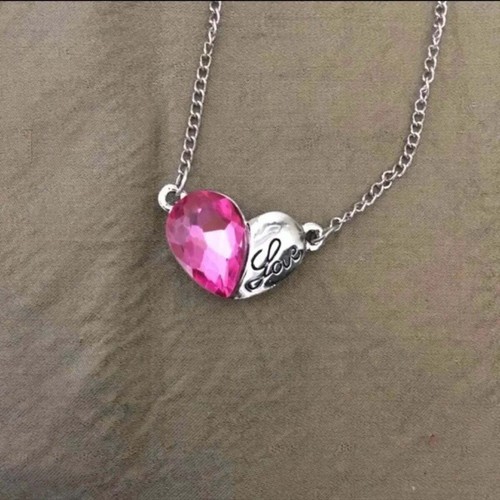 White gold plated love - , heart