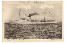 MARINE  PAQUEBOT YACHT ILE DE BEAUTE  CIE FRAISSINET