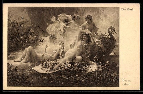Carte postale artiste hans - carte,