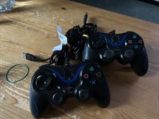 LOT DE 2 MANETTES FILAIRES POUR PS3 GÉNÉRIQUES TESTÉES ET FONCTIONNELLES