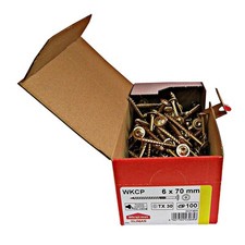 Vis à bois de charpente à tête plate à empreinte TX pour constructions en boi...