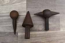 3 pièces vintage acier