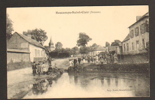 Hescamps plaque murale - hescamps, (80)