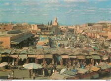 Maroc - Marrakech - Place Jamaa El Fna - Marché - Automobiles - CPM - Carte Neuv