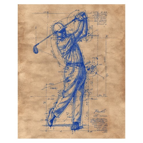 Affiche croquis plan - croquis, de