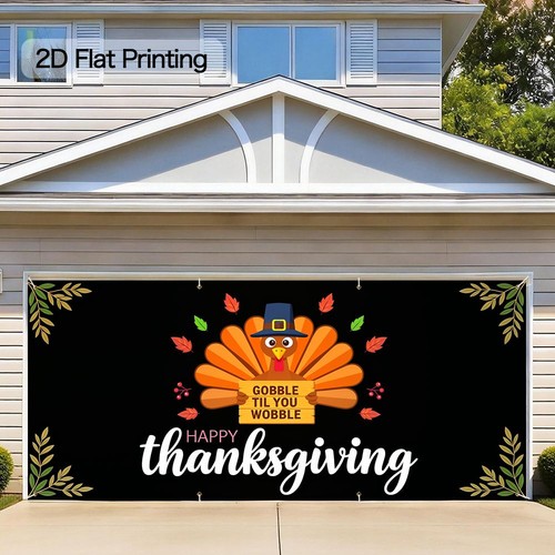 Happy thanksgiving garage door - happy,