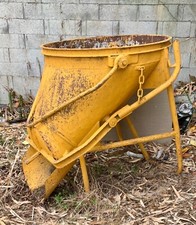  Benne à béton pour grue 250L Jaune 