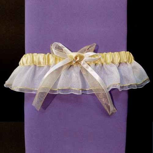 Jarretière satin organza - jarretiÈre,