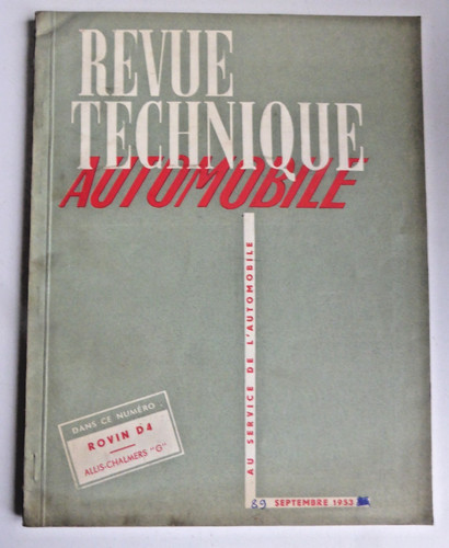 Rta revue technique automobile - technique,