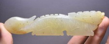 13CM Old China Hetian Jade