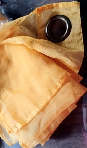 Rideau voilages orange - voilages,