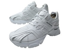 NEUF CHAUSSURES BALENCIAGA PHANTOM 735384 BASKETS 8 42 CUIR NAPPA SNEAKERS 735€