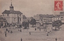 CPA 72 SARTHE LE MANS Place de la République RESTAURANT SOYEZ. Café du MIDI 1902