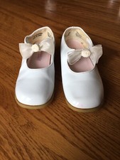 Flower girl white dress shoes