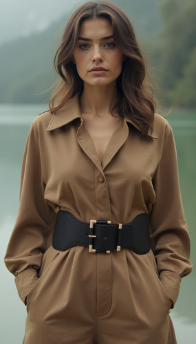 Ceinture élastique noire - Élastique,