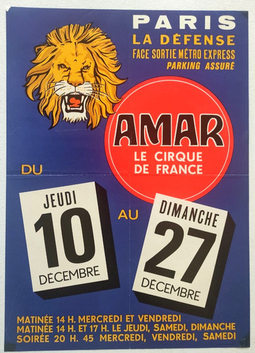 Affiche originale cirque - ,
