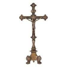 Crucifix de Table en Laiton