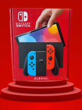 Nintendo Switch Modèle OLED Console Portable Avec Manettes Joy-con Bleu Rouge