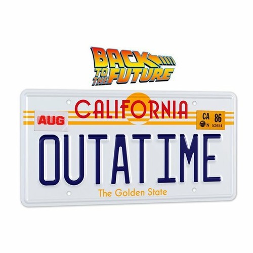 Retour vers futur plaque - vers,