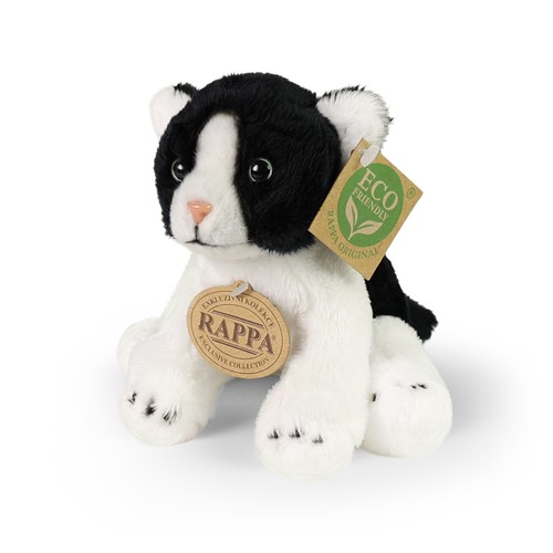 Peluche chat noir blanc - blanc, 14