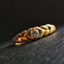 Bague épi de blé stylisée