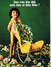 PUBLICITE  1972    BABY RELAX