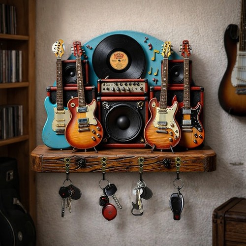 Porte clé mural disque - disque, vinyle