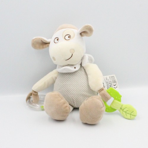 Doudou vache beige écru - , gris