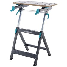 Wolfcraft 6871000 Table de serrage Master 750 Ergo 13.2 kg noir, argent