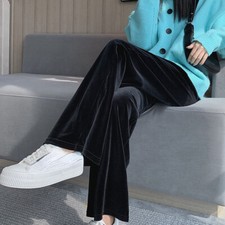 Femme Velours Pantalon Jambe