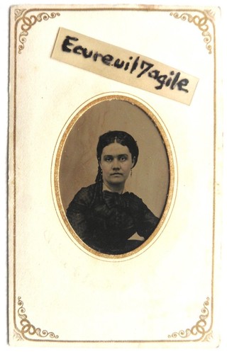 Ferrotype photo jeune femme - photo, a