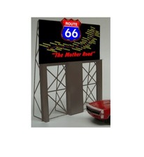 5061 Enseigne lumineuse panneau publicité ROUTE 66 Miller Engineering  HO/O