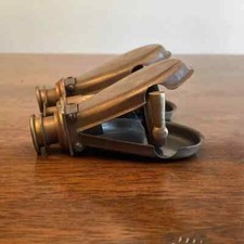 Jumelles nautiques pliantes anciennes vintage en laiton / verre espion