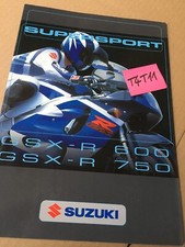 Suzuki GSX-R600 GSX-R750 GSX-R 600 750 prospectus catalogue publicité brochure