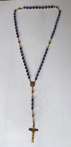 Ancien chapelet perles - chapelet, verre