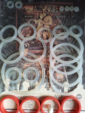 FLIPPER WILLIAMS- JUNGLE LORD- ELASTIQUE SILLICONE TRANSPARENT-PINBALL RUBBER