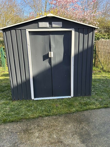 Cabanon jardin metal gris - de,