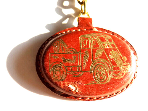 Porte clés cuir - cuir, auto