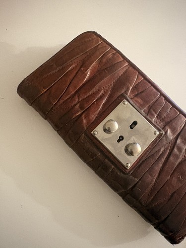 Portefeuille miu cuir - miu,