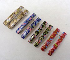 Lot 8 peignes anciens - Barrettes à cheveux vintage 1970's - Made in France