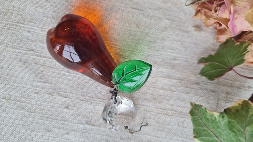 Ancienne pampille lustre fruit - pampille,