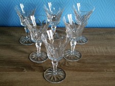 6 Verre à vin en cristal de