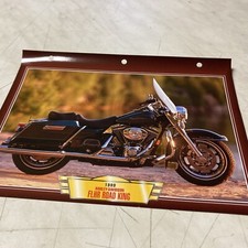 Harley Davidson 1450 FLHR road king 99 fiche carte moto passion collection Atlas