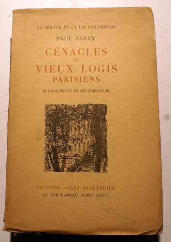 Paris cenacles vieux logis - et,