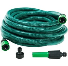 Tuyau d'arrosage avec raccords et lance d15mm  25 m GARDEN HOSE AND SPRAY NOZZLE
