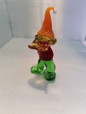 LUTIN en verre PARFAIT ETAT Pièce unique- ARTISANAL-Figurine en verre